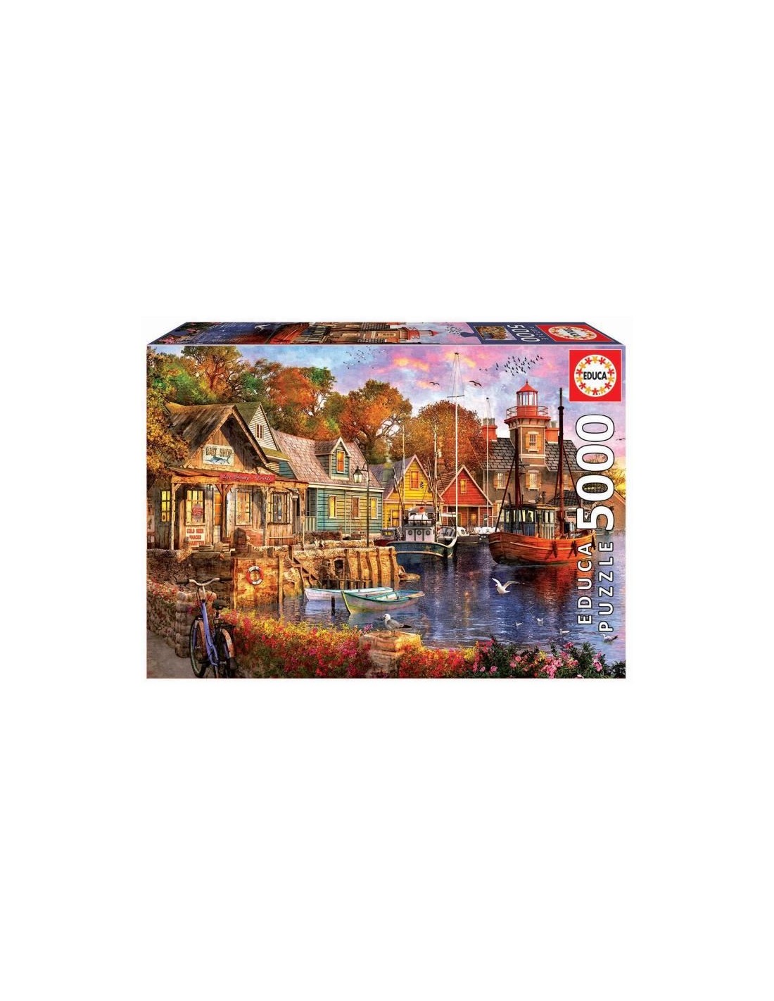 Puzzle 5000 pièces – Coucher de soleil sur le port Educa : King Jouet, Puzzles  adultes Educa - Puzzles